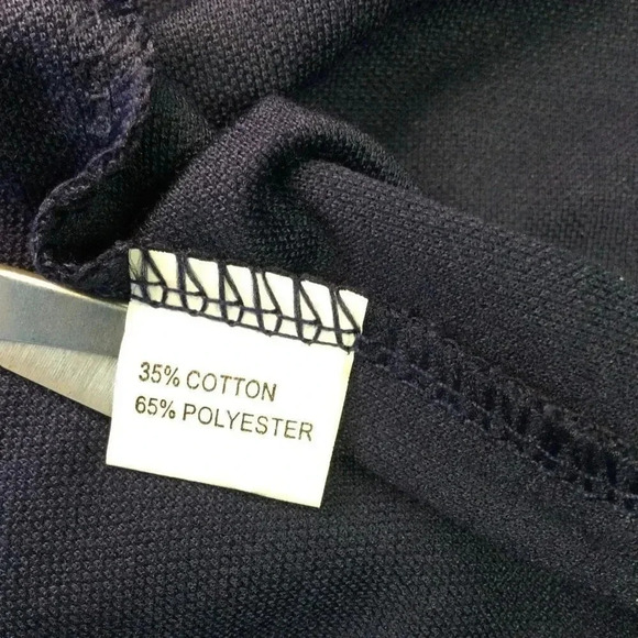 La Mode Womens Navy Blue Sleeveless Draw String Cotton Blend Dress Small NWT - Picture 6 of 13